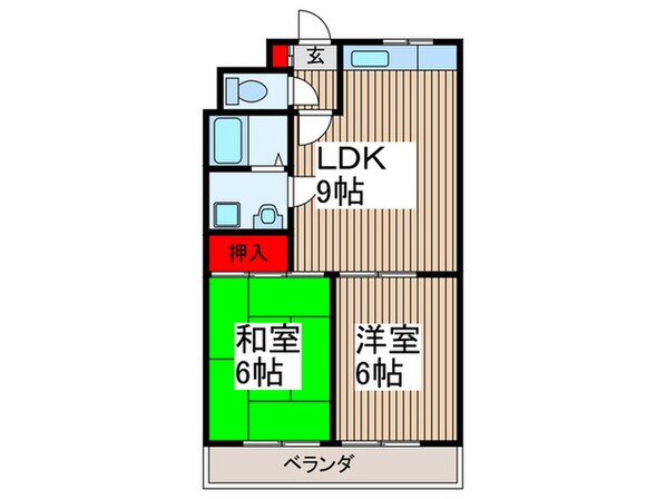 三幸ハイツの物件間取画像